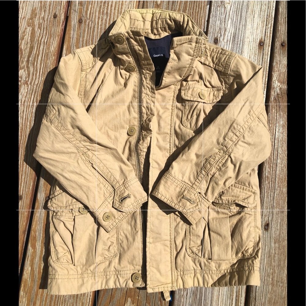 Toddler boy size 4-5 Fall jacket with hat inside of zipper